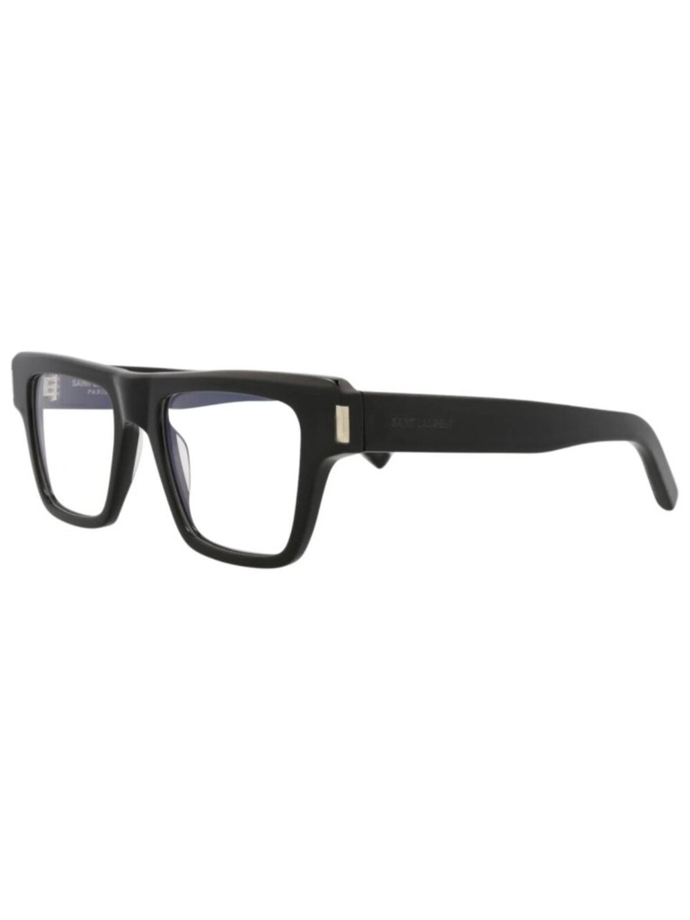 New Saint Laurent Women's Eyeglasses Square Rectangle Acetate Frame Mens Black